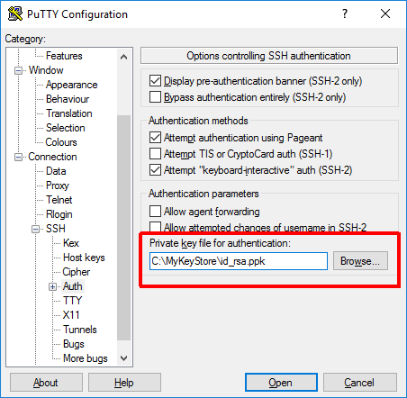 Putty SSH Key